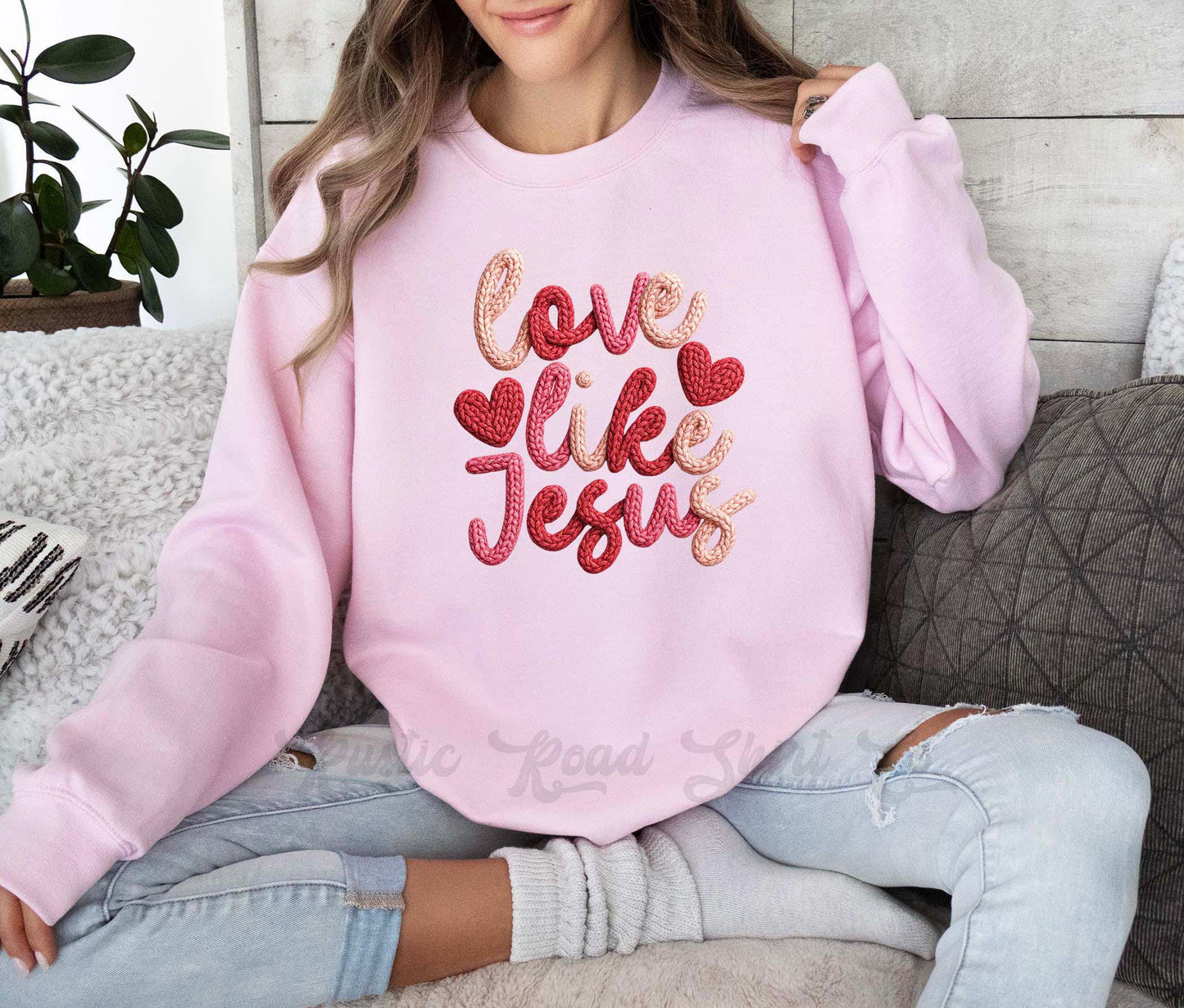 Love Like Jesus Sweatshirt, Womens Valentines Sweatshirt, Valentines Crewneck, Teacher Valentines Gift