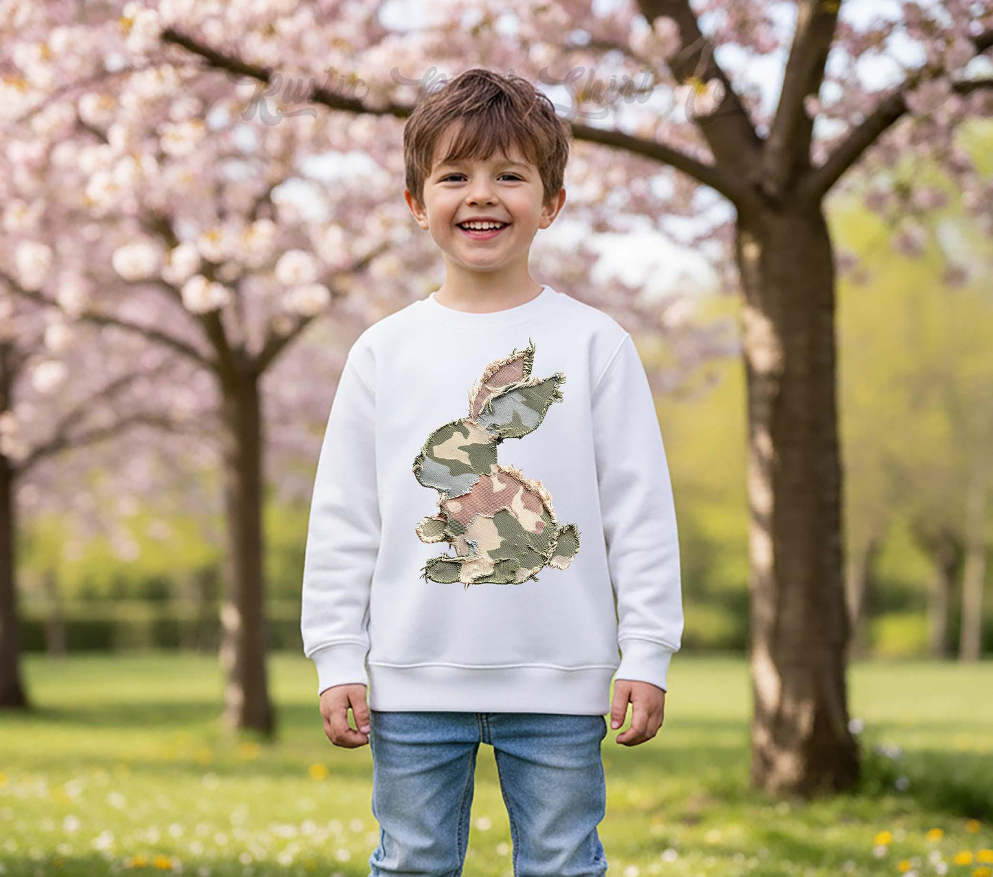 Boys Camo Easter Sweatshirt, Camoflauge Bunny Sweatshirt, Toddler Easter Outfit, Boy Easter Shirt, Easter Basket Gift