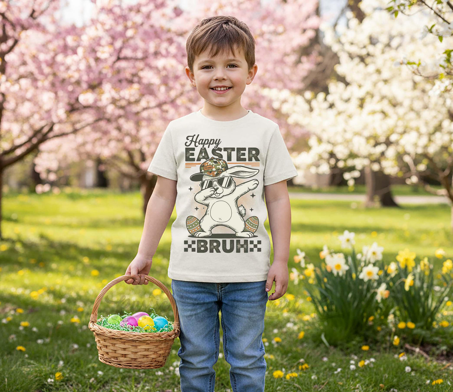 Bruh Easter Shirt, Boys Easter T-shirt, Toddler Easter Outfit, Easter Basket Gift