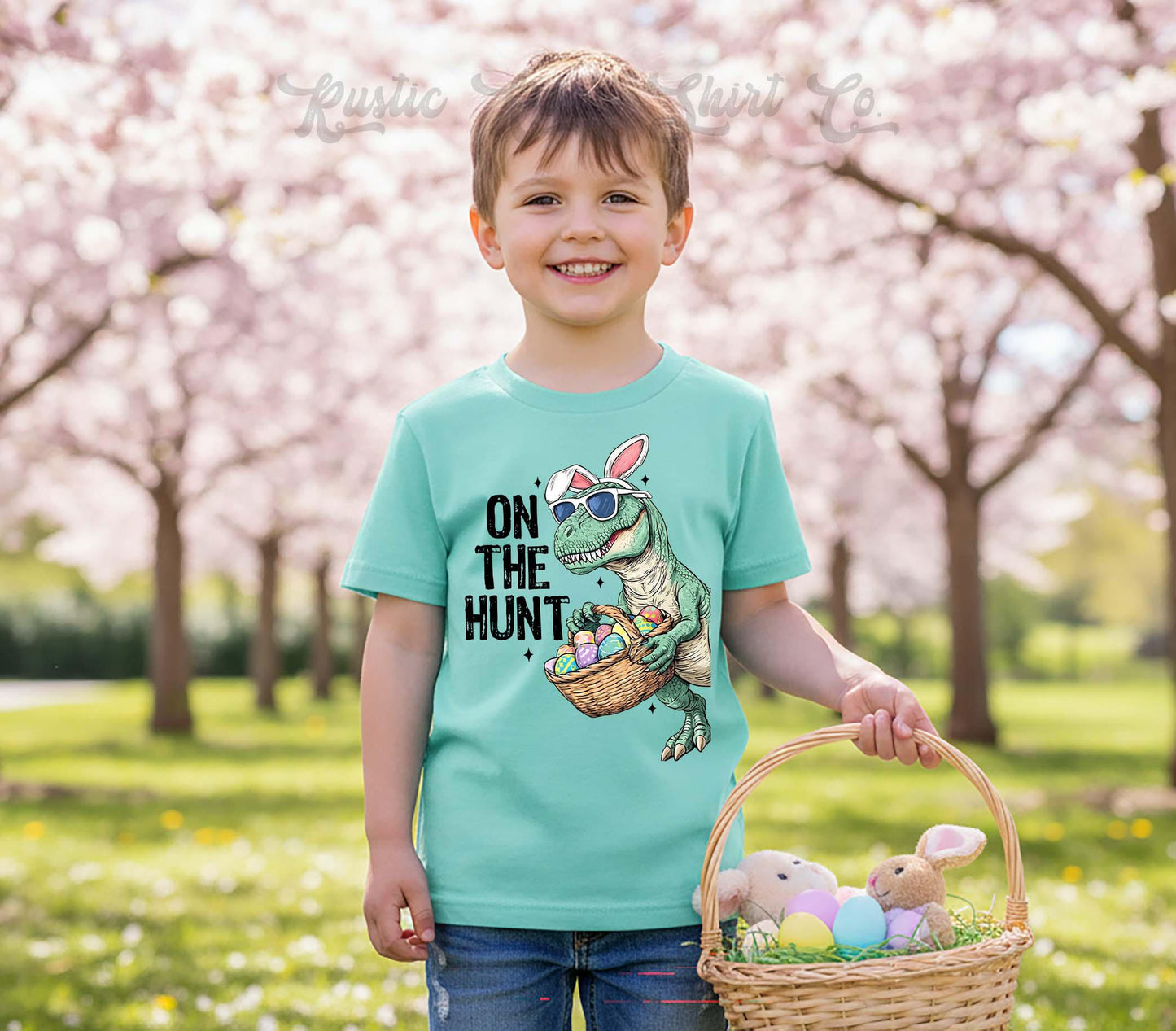 Dinosaur Easter Shirt, Boys Easter T-shirt, Toddler Easter Outfit, Easter Basket Gift