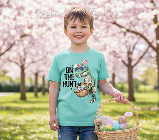 Dinosaur Easter Shirt, Boys Easter T-shirt, Toddler Easter Outfit, Easter Basket Gift