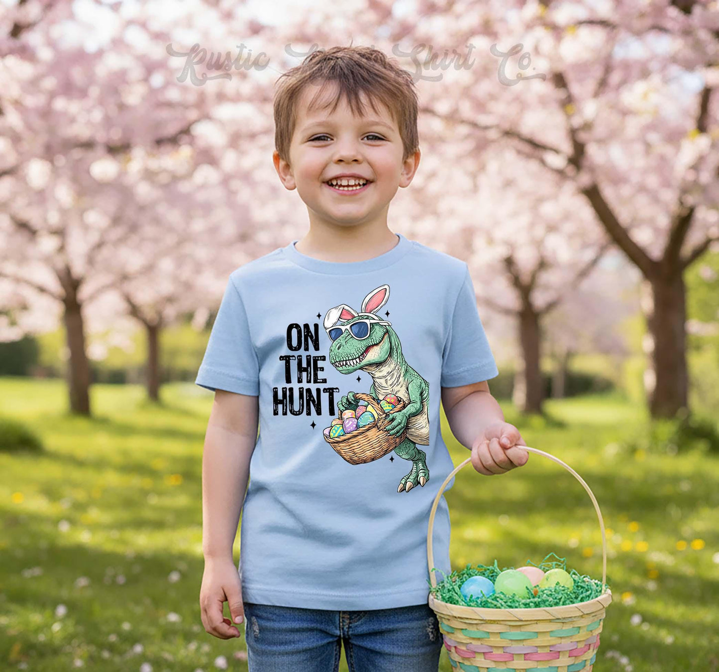 Dinosaur Easter Shirt, Boys Easter T-shirt, Toddler Easter Outfit, Easter Basket Gift