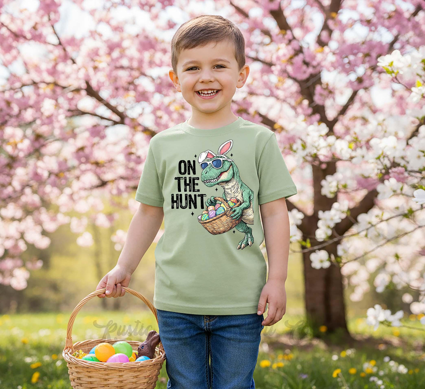Dinosaur Easter Shirt, Boys Easter T-shirt, Toddler Easter Outfit, Easter Basket Gift