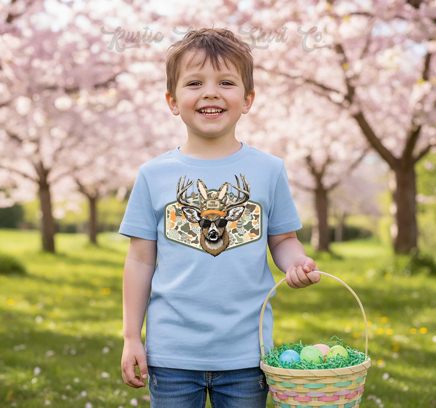Boys Easter Shirt, Hunting Easter T-shirt, Toddler Easter Outfit, Easter Basket Gift
