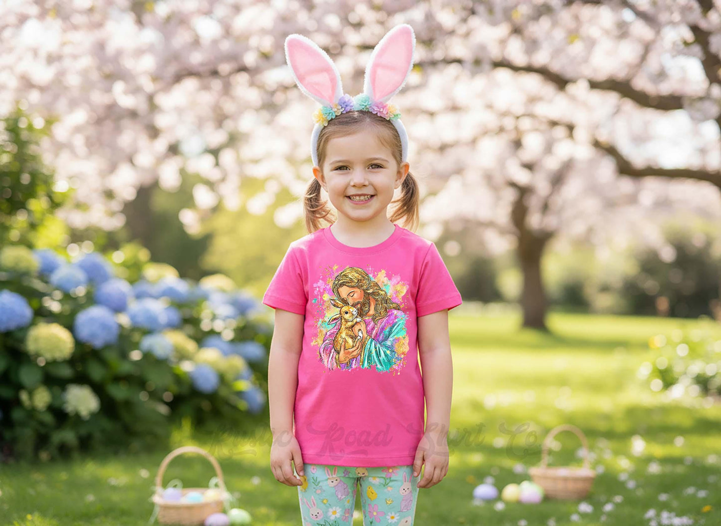 Girls Easter Shirt, Jesus Easter Shirt, Toddler Easter Outfit, Easter Basket Gift