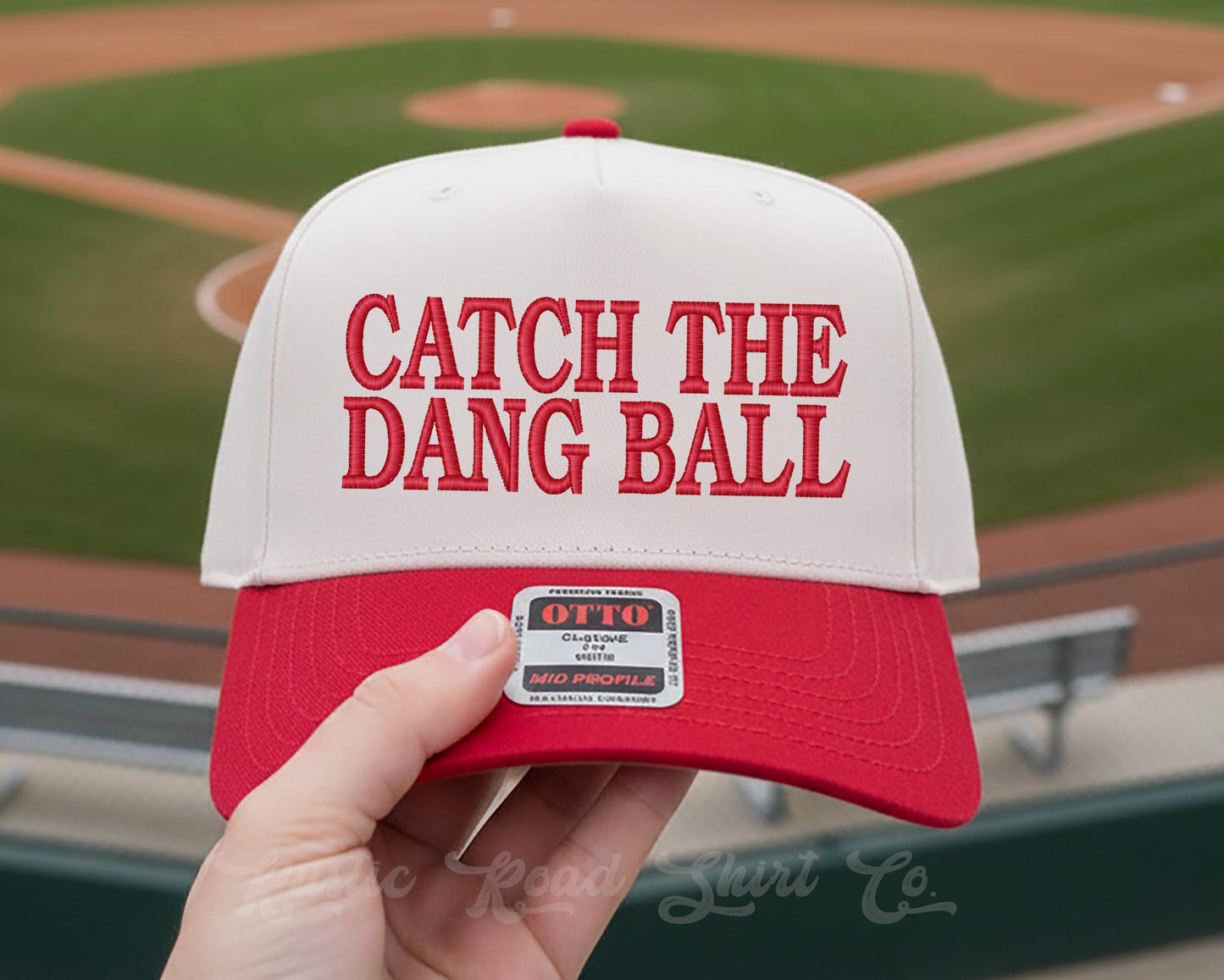 Catch the Dang Ball Embroidered Trucker Hat, Baseball Hat, Baseball Mom Hat