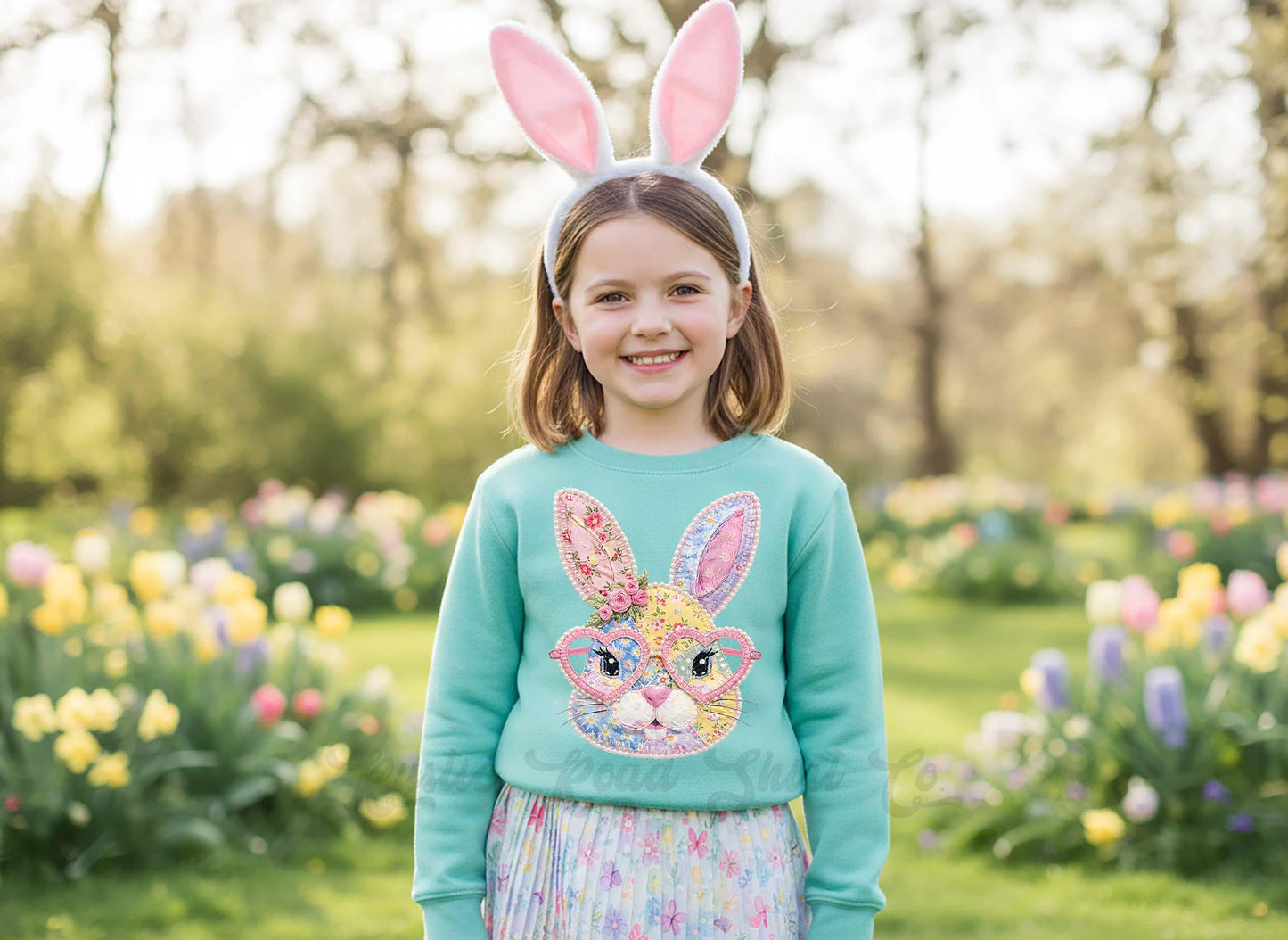 Easter Bunny Sweatshirt, Girls Easter Sweatshirt, Toddler Easter Outfit, Easter Basket Gift