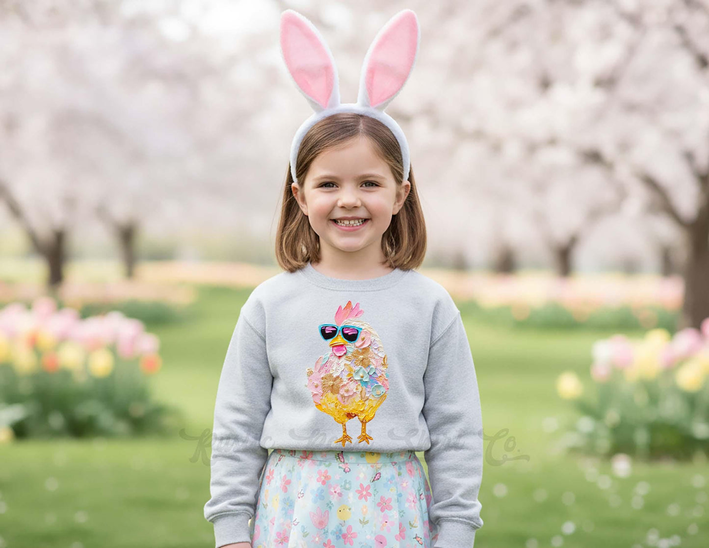 Easter Chick Sweatshirt, Girls Easter Sweatshirt, Toddler Easter Outfit, Easter Basket Gift