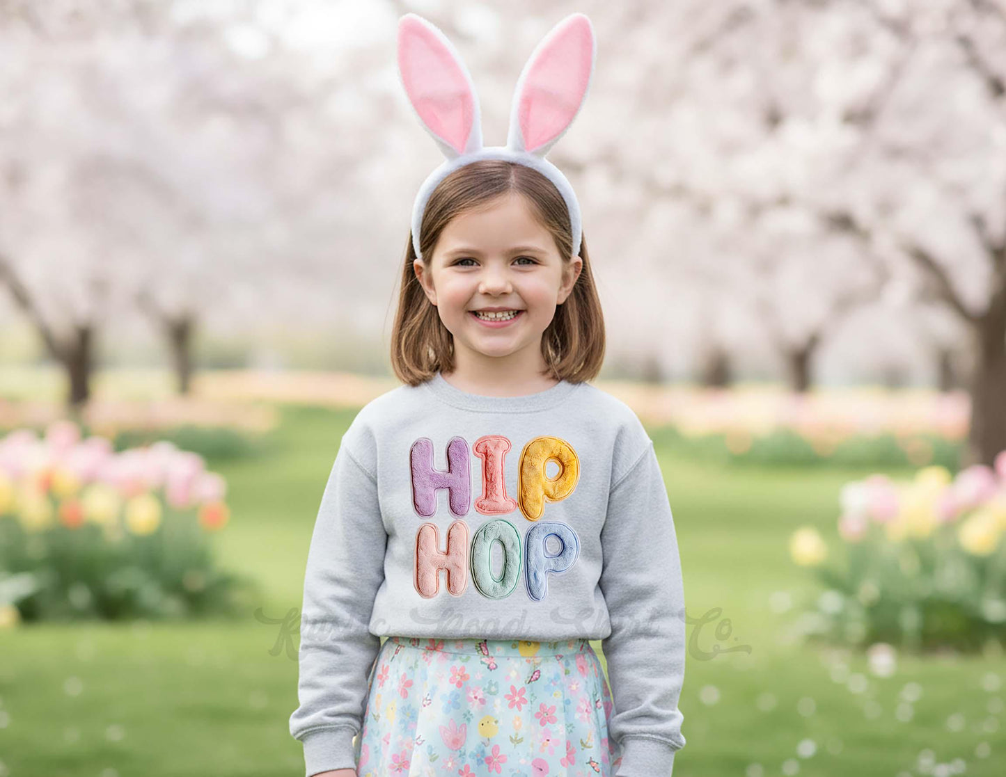 Hip Hop Sweatshirt, Girls Easter Sweatshirt, Toddler Easter Outfit, Easter Basket Gift