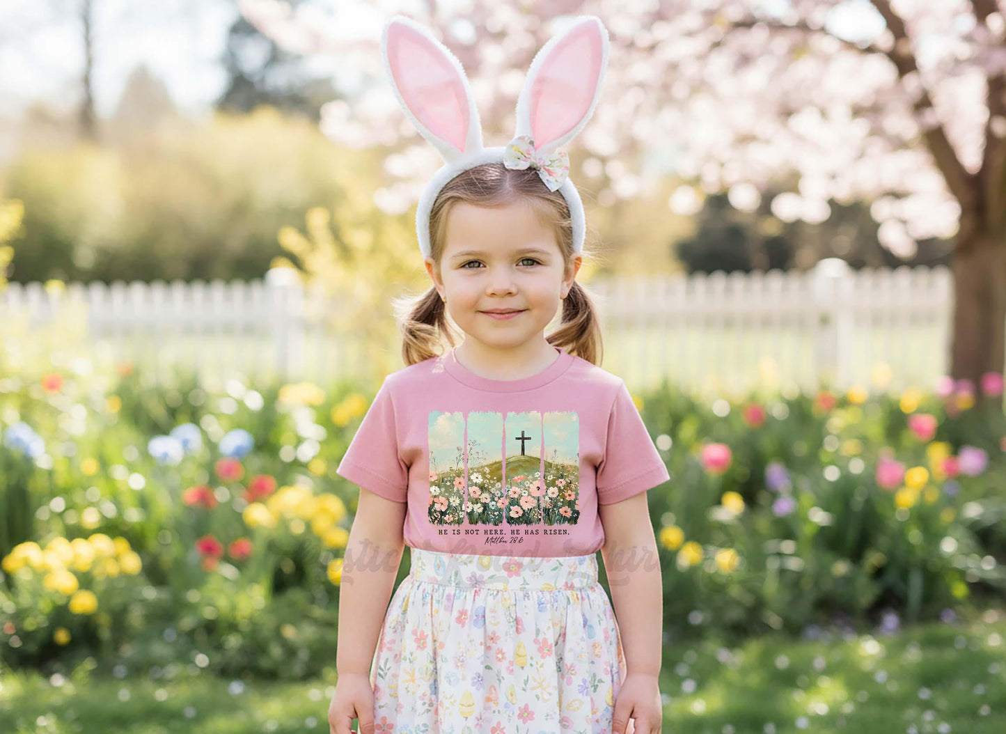 He is Risen Easter Shirt, Girls Easter T-Shirt, Toddler Easter Outfit, Easter Basket Gift