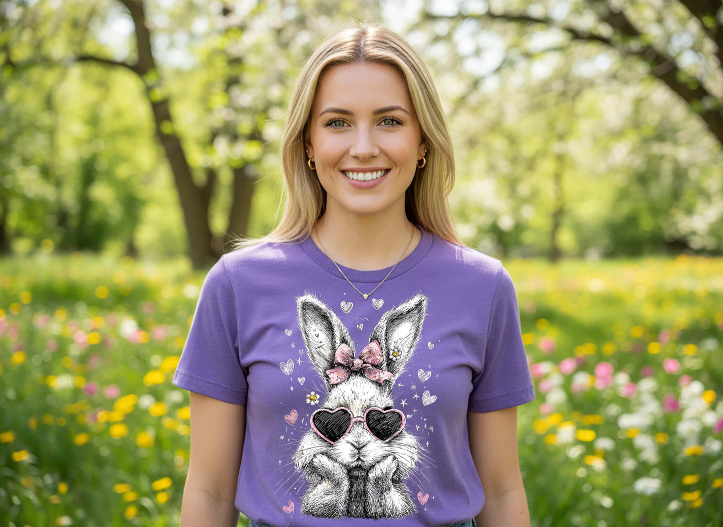 Retro Easter Bunny Shirt, Sunglasses Easter Shirt, Cute Bunny Shirt, Family Easter Shirt