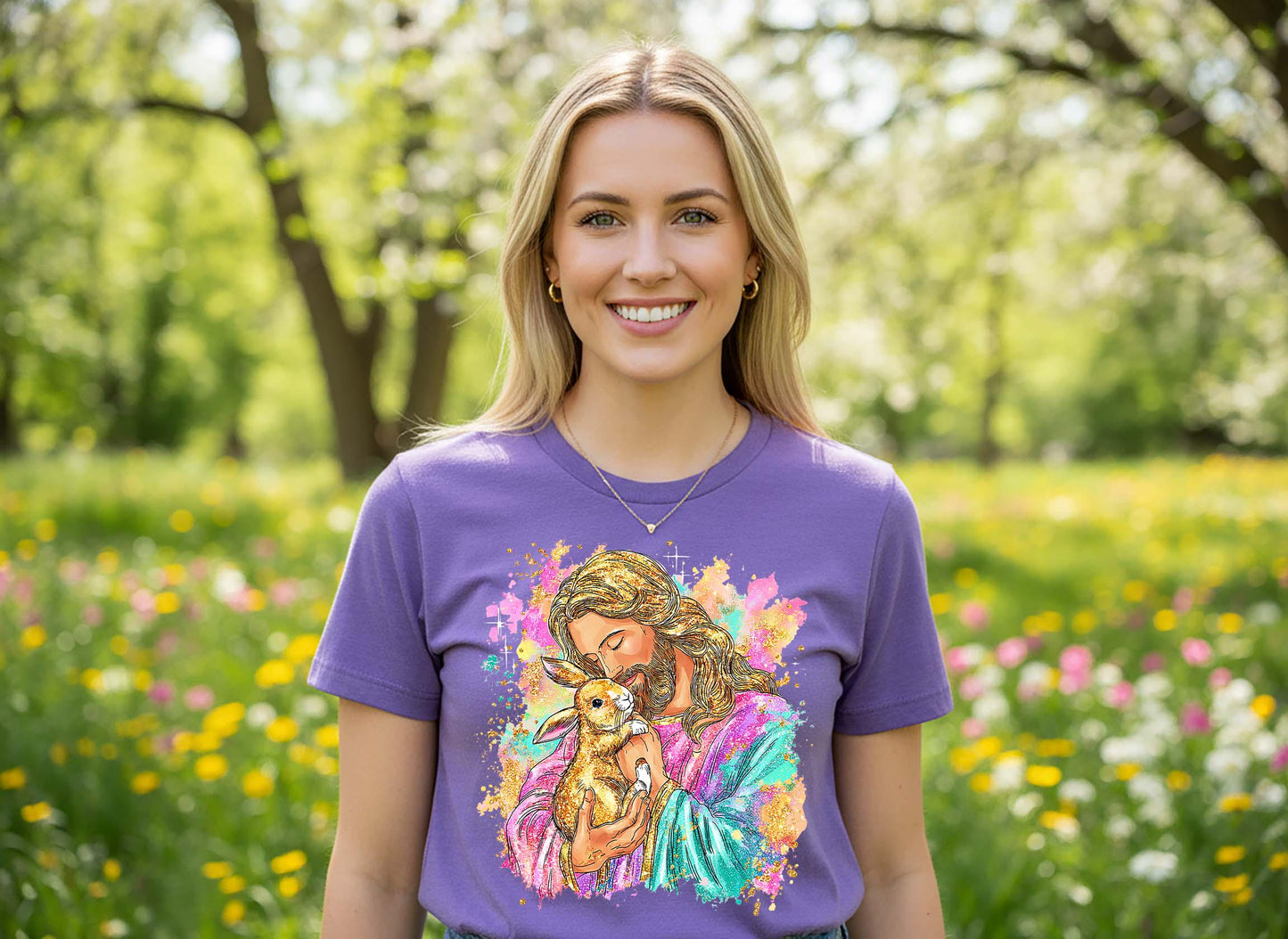 Jesus Easter Shirt, Christian Easter Shirt, Cute Bunny Shirt, Family Easter Shirt