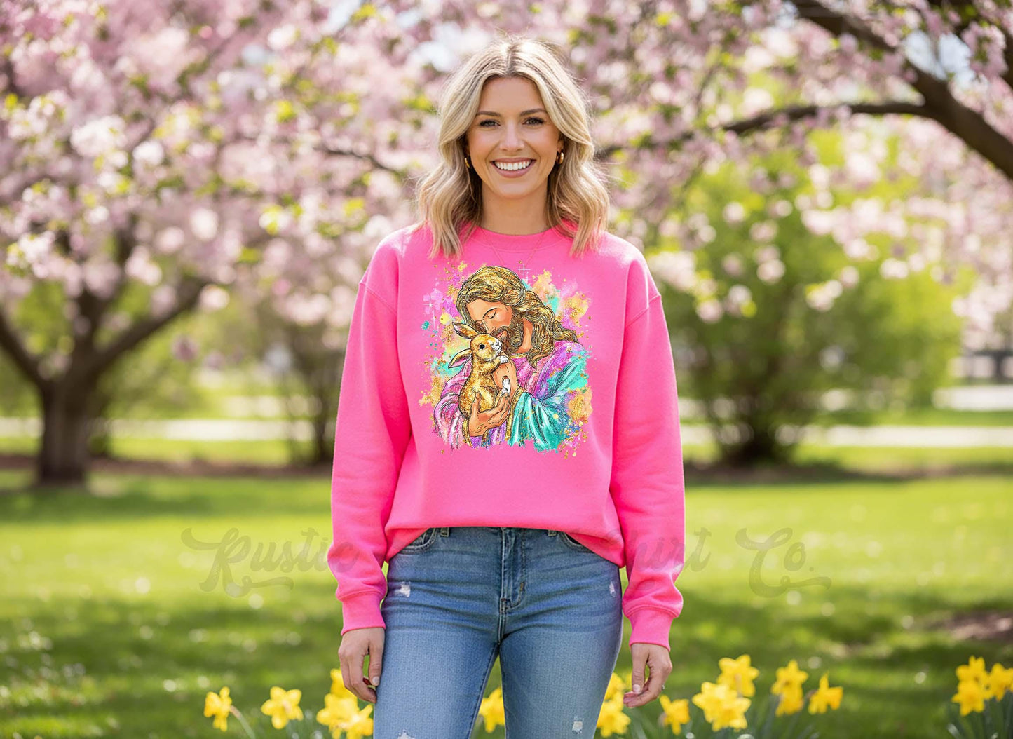 Easter Jesus Sweatshirt, Women's Easter Sweatshirt, Easter Teacher Sweatshirt,