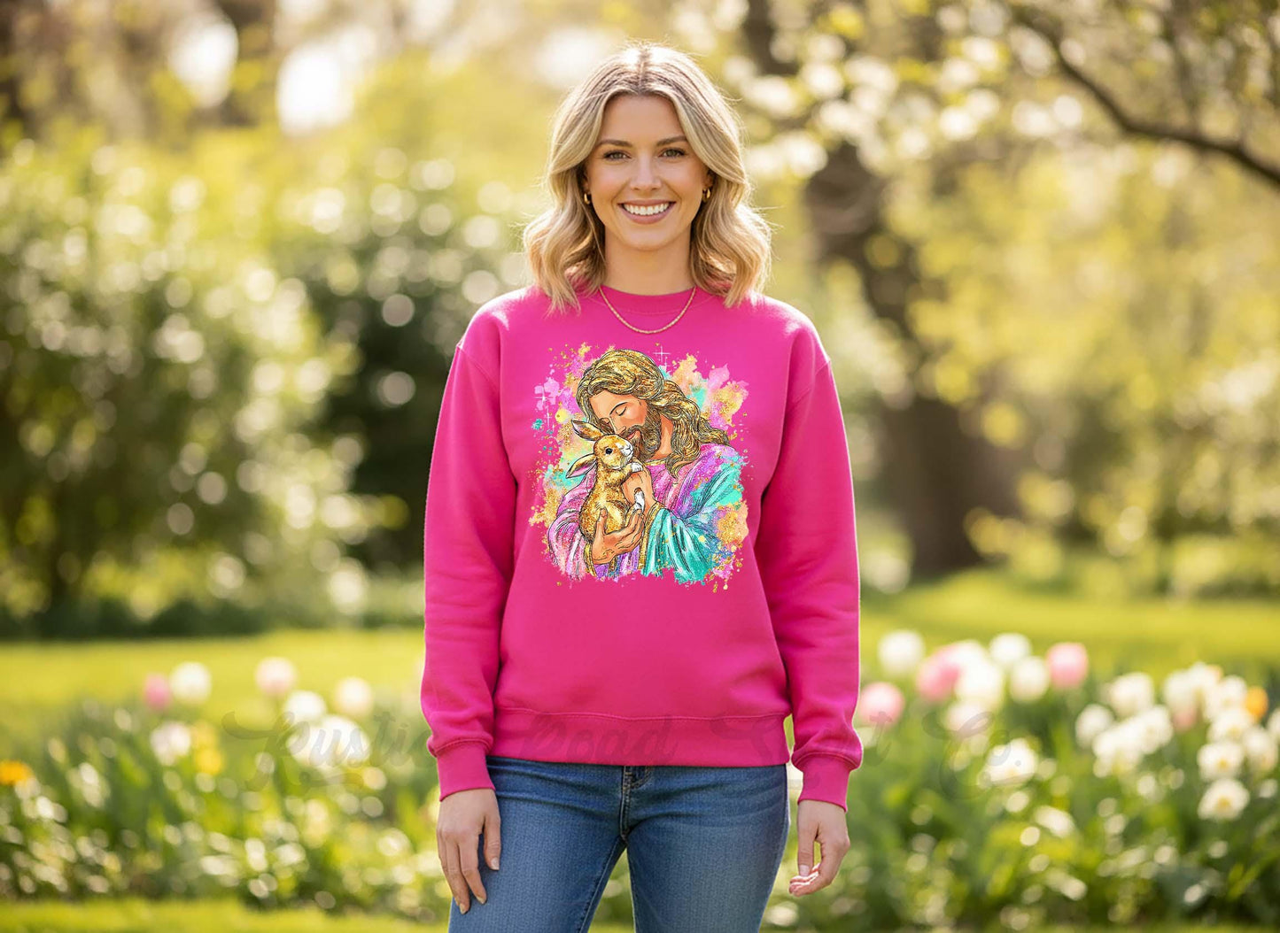 Easter Jesus Sweatshirt, Women's Easter Sweatshirt, Easter Teacher Sweatshirt,