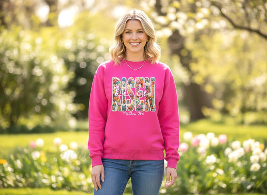 He is Risen Sweatshirt, Religious Easter Sweatshirt, Easter Teacher Sweatshirt,