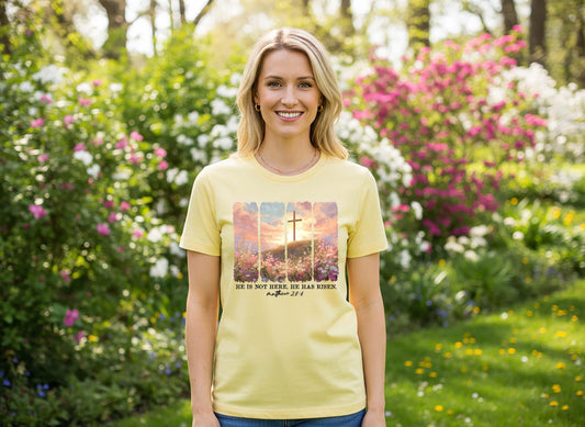 He is Risen Shirt, Religious Easter Shirt, Women's Easter Shirt, Family Easter Shirt