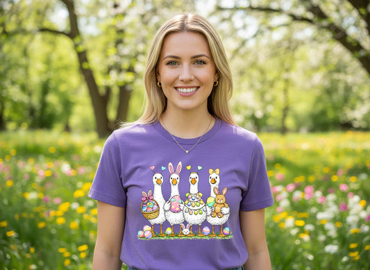 Goose Easter Shirt, Cottagecore Easter Shirt, Women's Easter Shirt, Family Easter Shirt