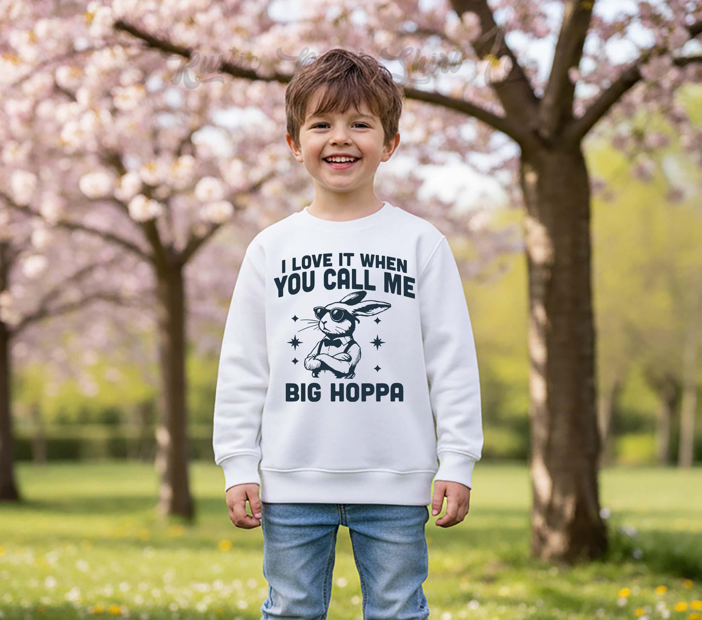 Boys Easter Sweatshirt, Hoppa Bunny Sweatshirt, Toddler Easter Outfit, Boy Easter Shirt, Easter Basket Gift
