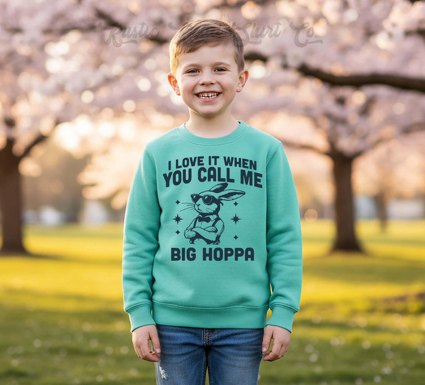 Boys Easter Sweatshirt, Hoppa Bunny Sweatshirt, Toddler Easter Outfit, Boy Easter Shirt, Easter Basket Gift