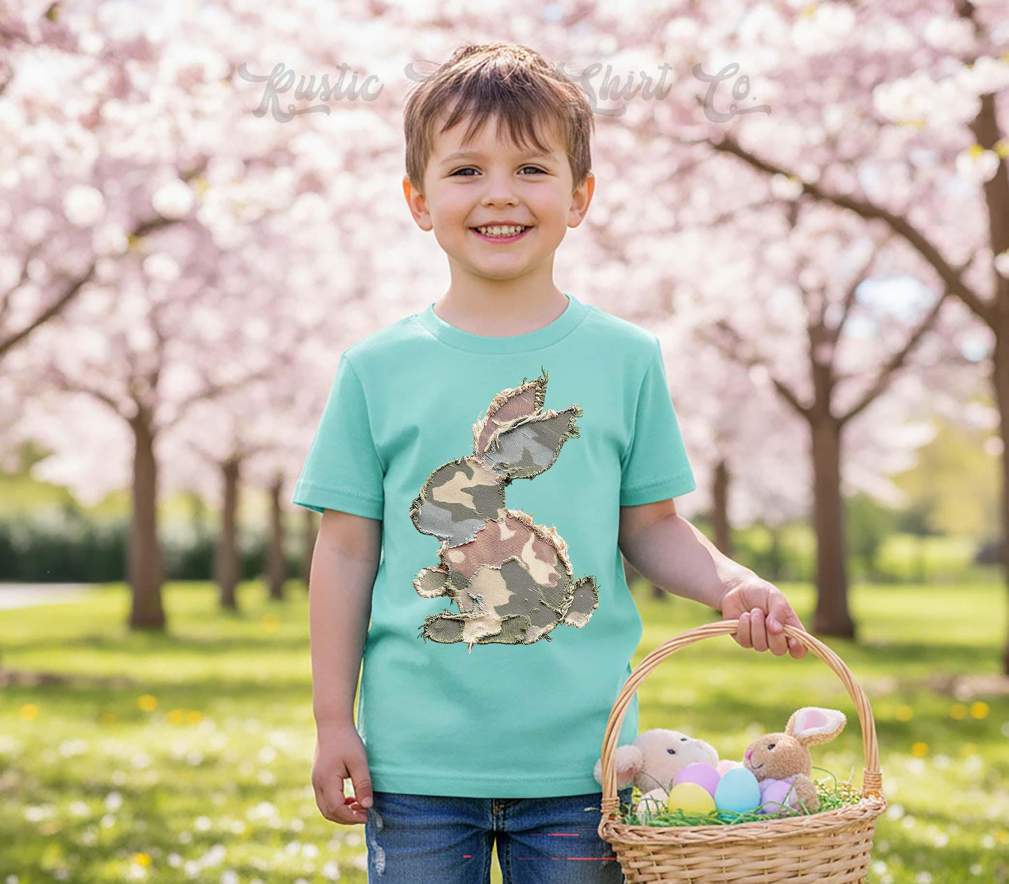 Boys Camo Easter Shirt, Camo Bunny Shirt, Toddler Easter Outfit, Easter Basket Gift