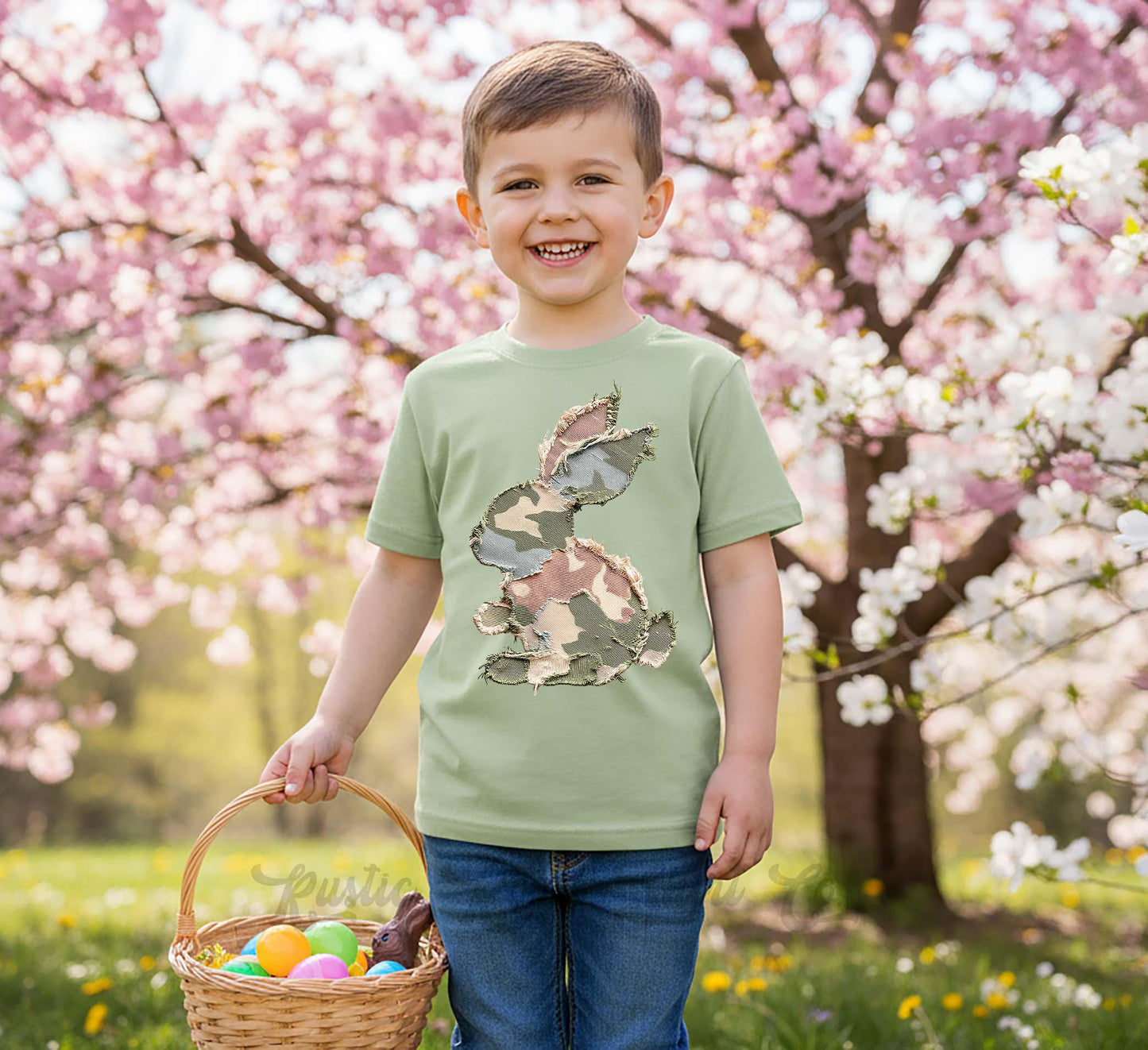 Boys Camo Easter Shirt, Camo Bunny Shirt, Toddler Easter Outfit, Easter Basket Gift