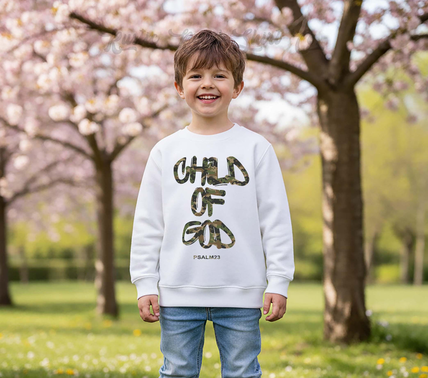 Child of God Sweatshirt, Camoflauge Bunny Sweatshirt, Toddler Easter Outfit, Boy Easter Shirt, Easter Basket Gift