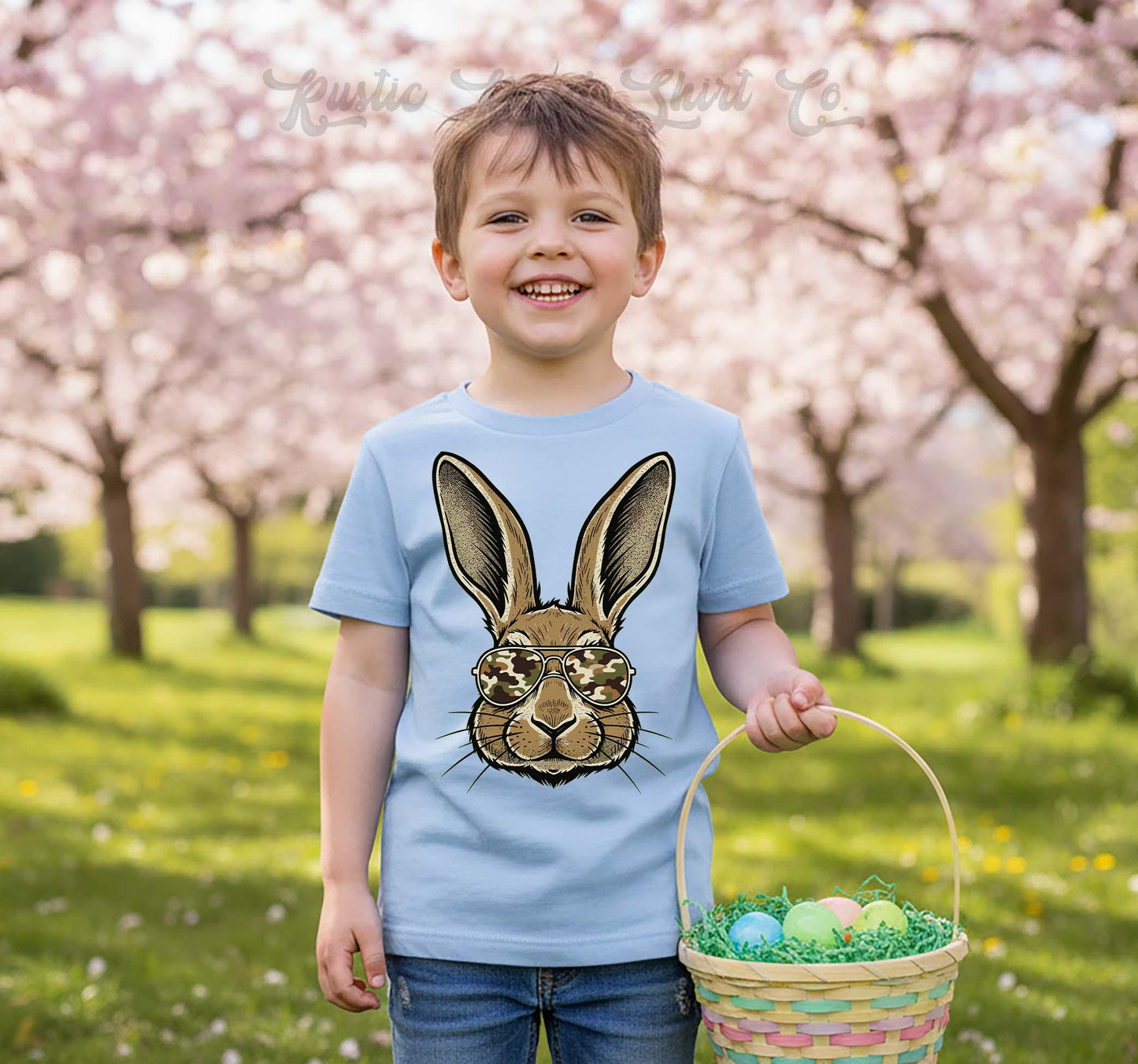 Boys Easter Shirt, Camo Bunny Easter Shirt, Toddler Easter Outfit, Easter Basket Gift