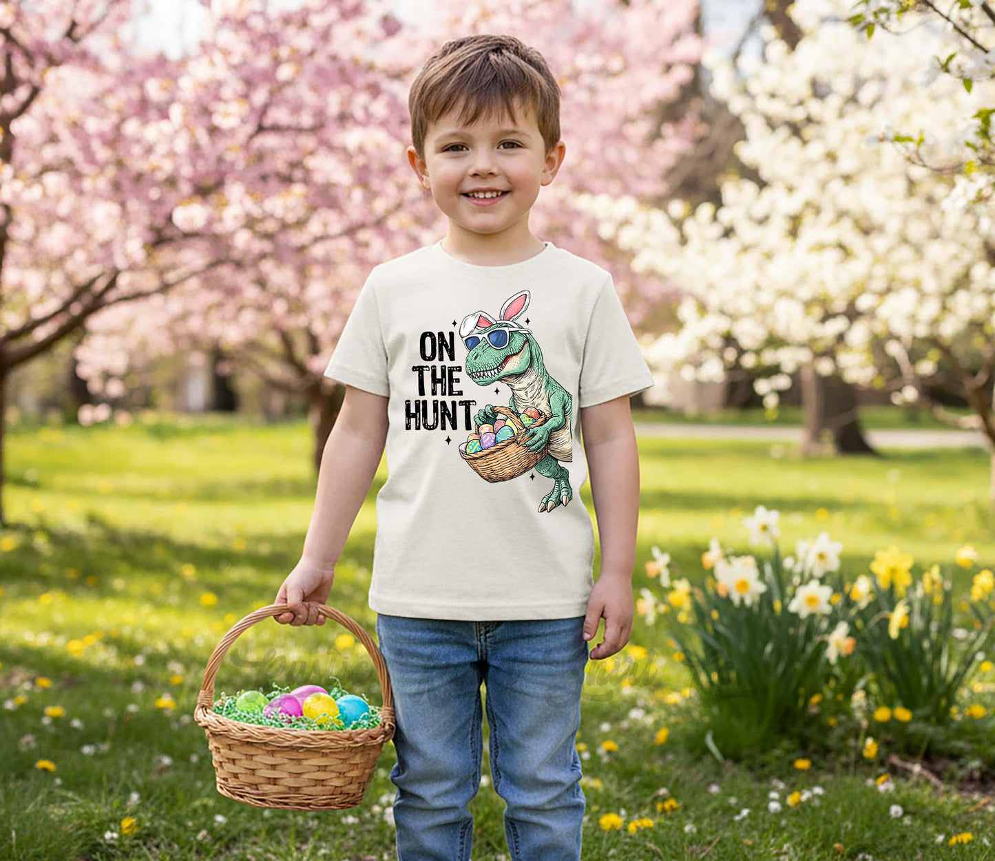 Dinosaur Easter Shirt, Boys Easter T-shirt, Toddler Easter Outfit, Easter Basket Gift