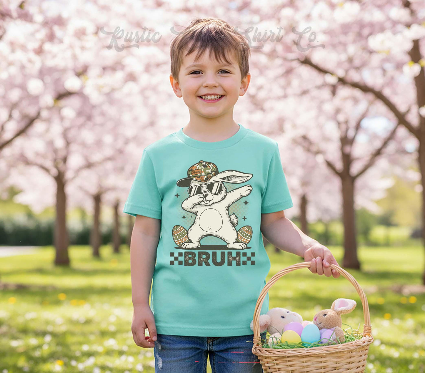 Bruh Boys Easter Shirt, Bunny Easter T-shirt, Toddler Easter Outfit, Easter Basket Gift
