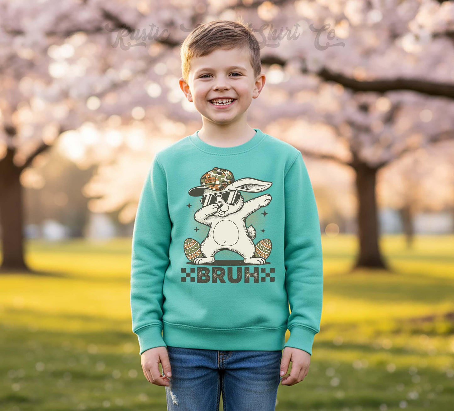 Boys Bruh Easter Sweatshirt, Bunny Easter Sweatshirt, Toddler Easter Outfit, Boy Easter Shirt, Easter Basket Gift