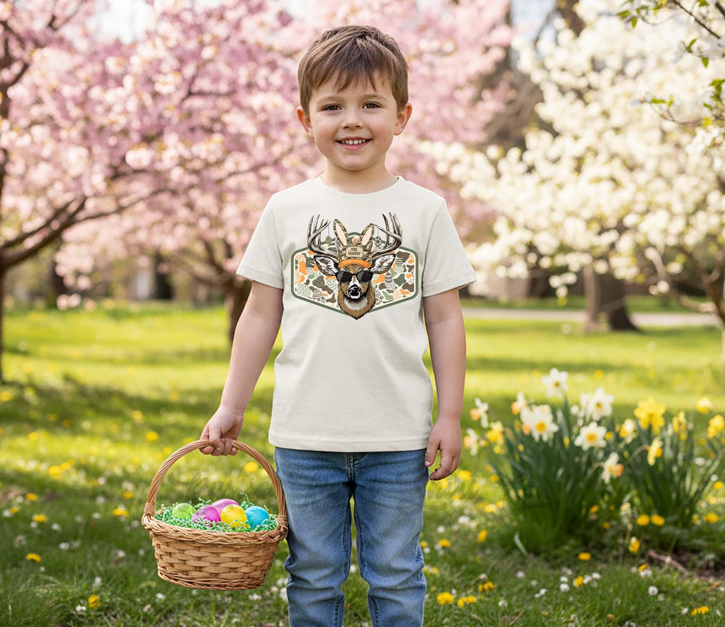 Boys Easter Shirt, Hunting Easter T-shirt, Toddler Easter Outfit, Easter Basket Gift