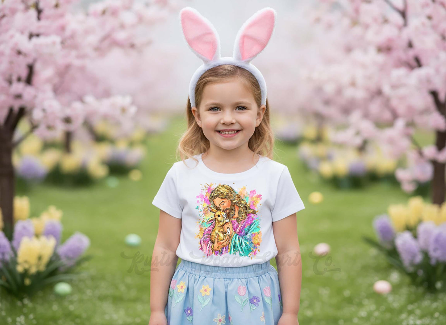 Girls Easter Shirt, Jesus Easter Shirt, Toddler Easter Outfit, Easter Basket Gift