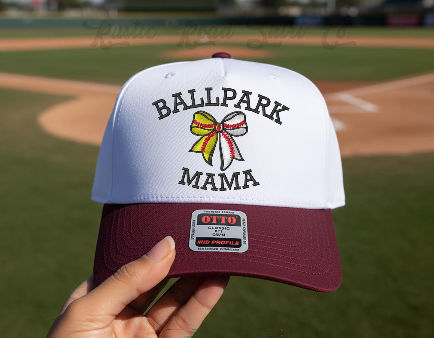 Ballpark Mama Embroidered Trucker Hat, Baseball Hat, Baseball Mom Hat
