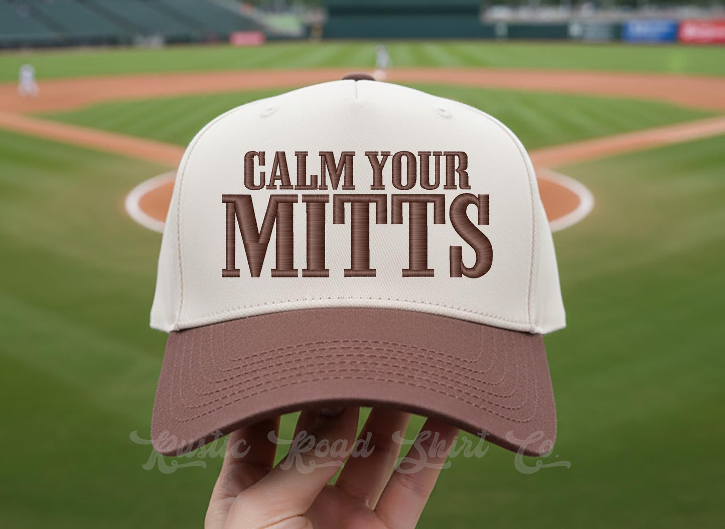 Calm Your Mitts Embroidered Trucker Hat, Baseball Hat, Baseball Mom Hat