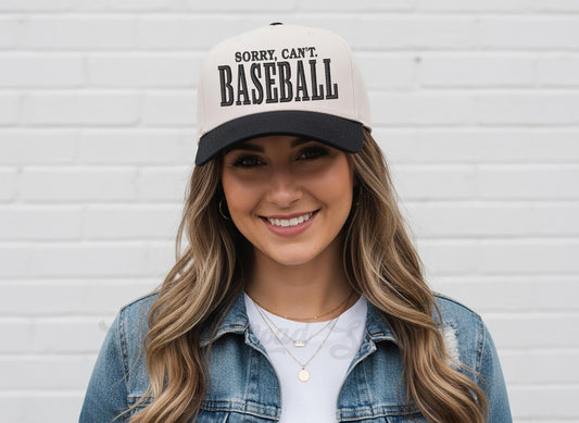 Baseball Mom Embroidered Trucker Hat, Baseball Hat, Baseball Mom Hat, Softball Mom Hat