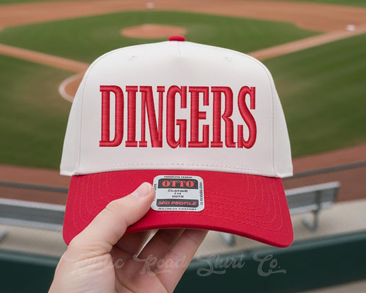 Dingers Homerun Embroidered Trucker Hat, Baseball Hat, Baseball Mom Hat
