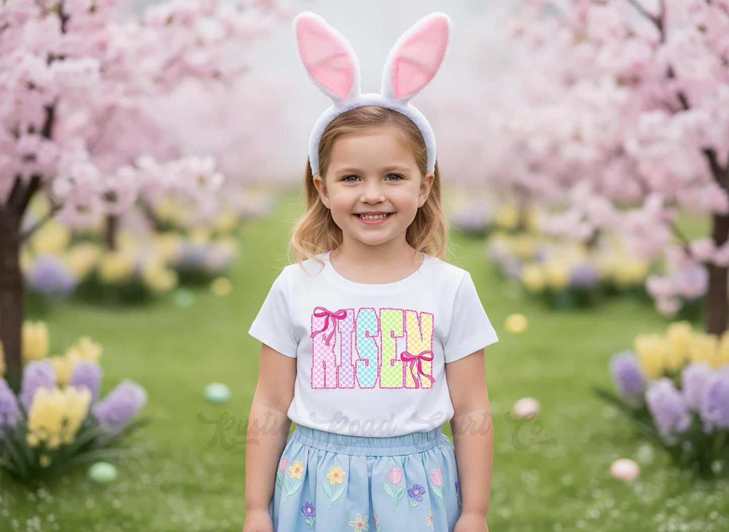 He is Risen Shirt, Girls Easter T-Shirt, Toddler Easter Outfit, Easter Basket Gift