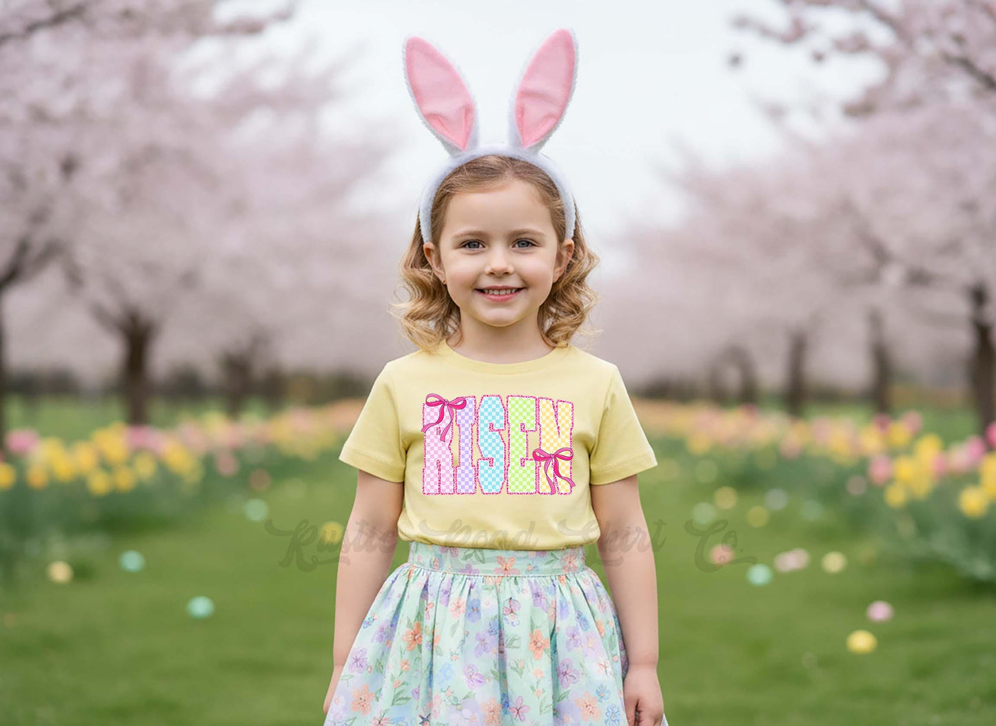 He is Risen Shirt, Girls Easter T-Shirt, Toddler Easter Outfit, Easter Basket Gift