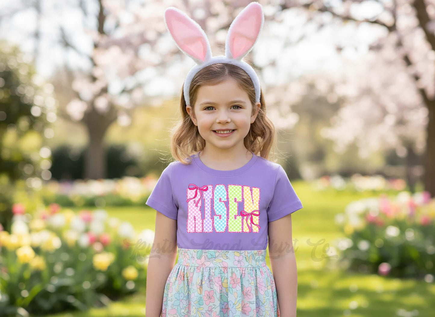 He is Risen Shirt, Girls Easter T-Shirt, Toddler Easter Outfit, Easter Basket Gift