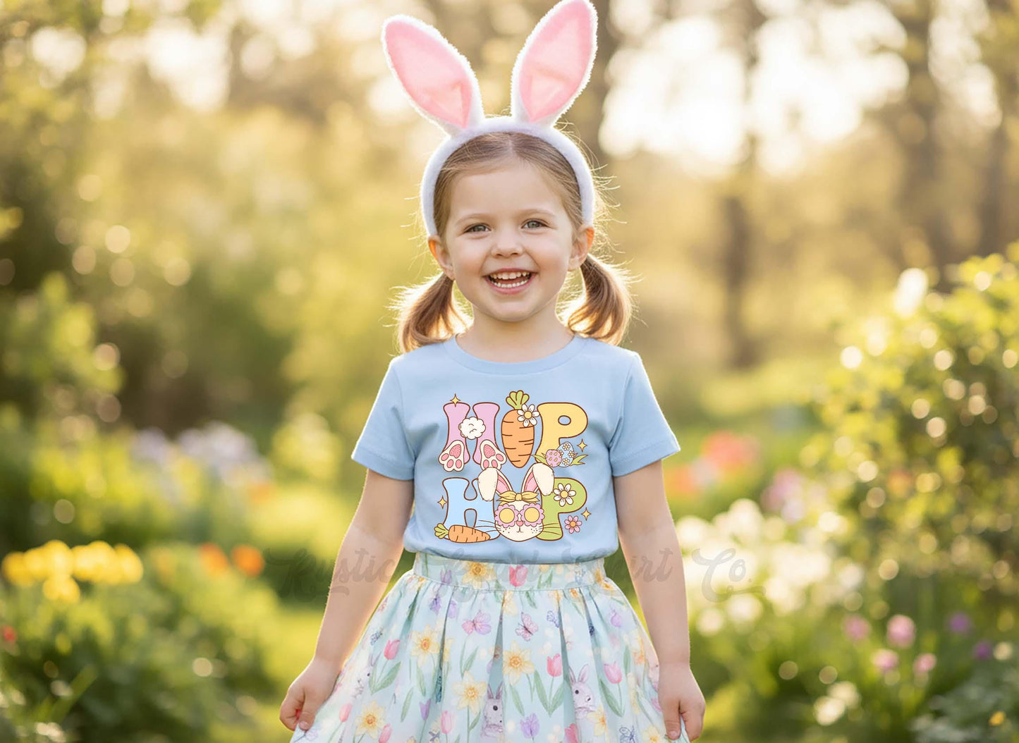 Hip Hop Easter Shirt, Girls Easter T-Shirt, Toddler Easter Outfit, Easter Basket Gift