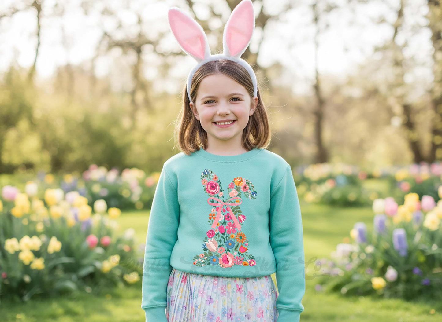 Easter Bunny Sweatshirt, Spring Girls Easter Sweatshirt, Toddler Easter Outfit, Easter Basket Gift