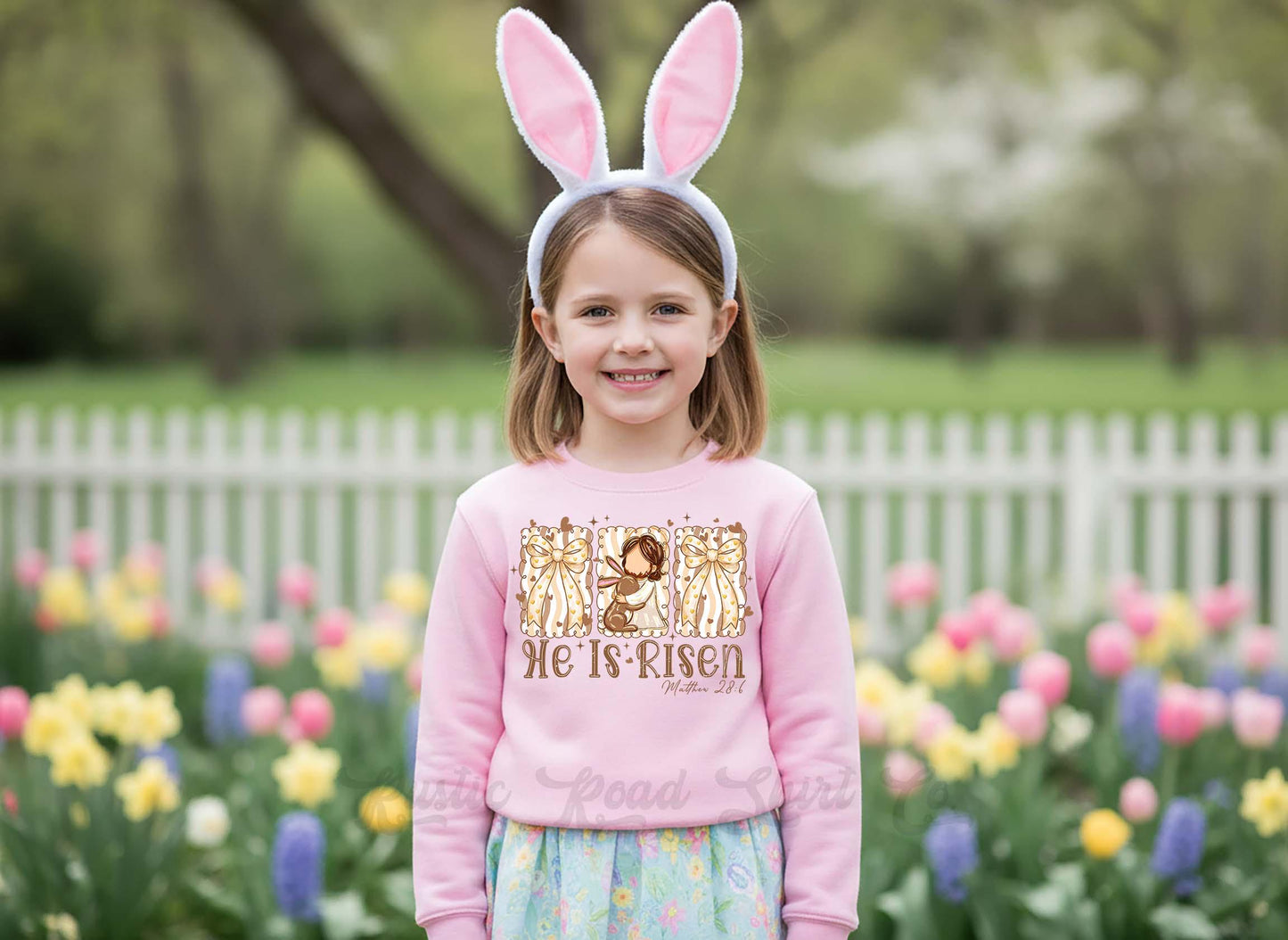 He is Risen Sweatshirt, Spring Girls Easter Sweatshirt, Toddler Easter Outfit, Easter Basket Gift