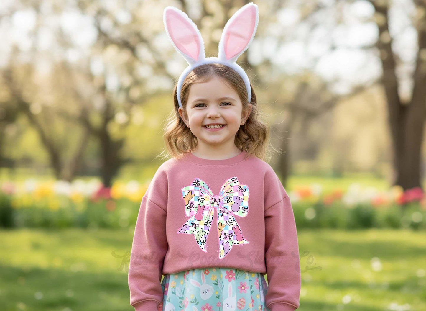 Easter Bunny Sweatshirt, Coquette Easter Sweatshirt, Toddler Easter Outfit, Easter Basket Gift