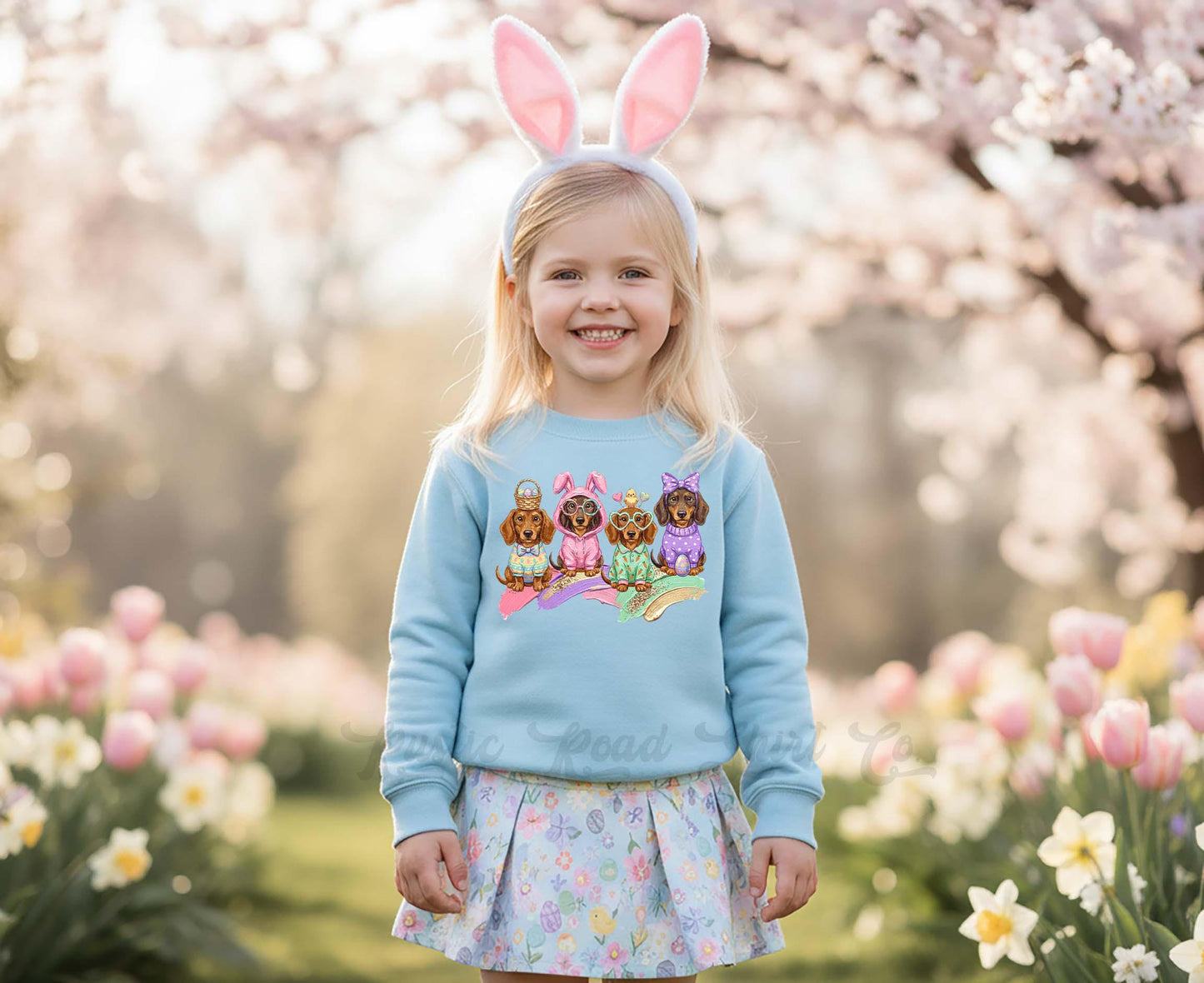 Dachshund Sweatshirt, Dog Easter Sweatshirt, Toddler Easter Outfit, Easter Basket Gift