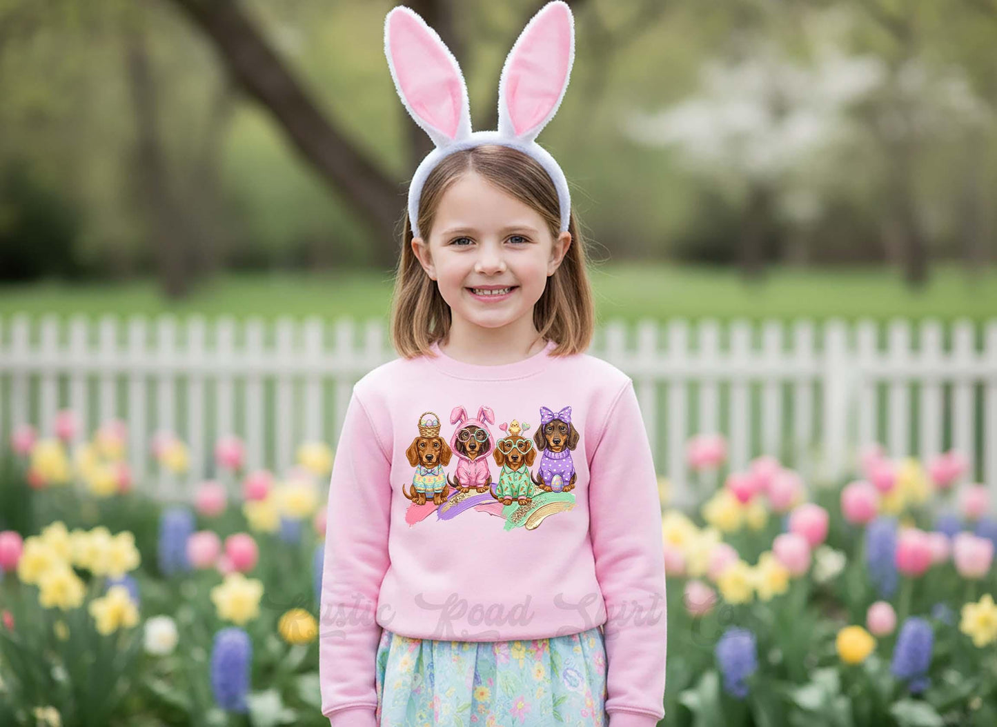 Dachshund Sweatshirt, Dog Easter Sweatshirt, Toddler Easter Outfit, Easter Basket Gift