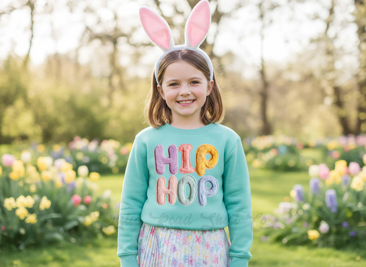 Hip Hop Sweatshirt, Girls Easter Sweatshirt, Toddler Easter Outfit, Easter Basket Gift