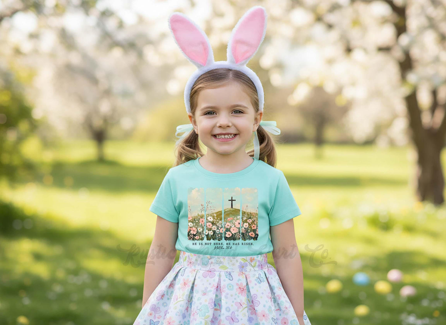 He is Risen Easter Shirt, Girls Easter T-Shirt, Toddler Easter Outfit, Easter Basket Gift