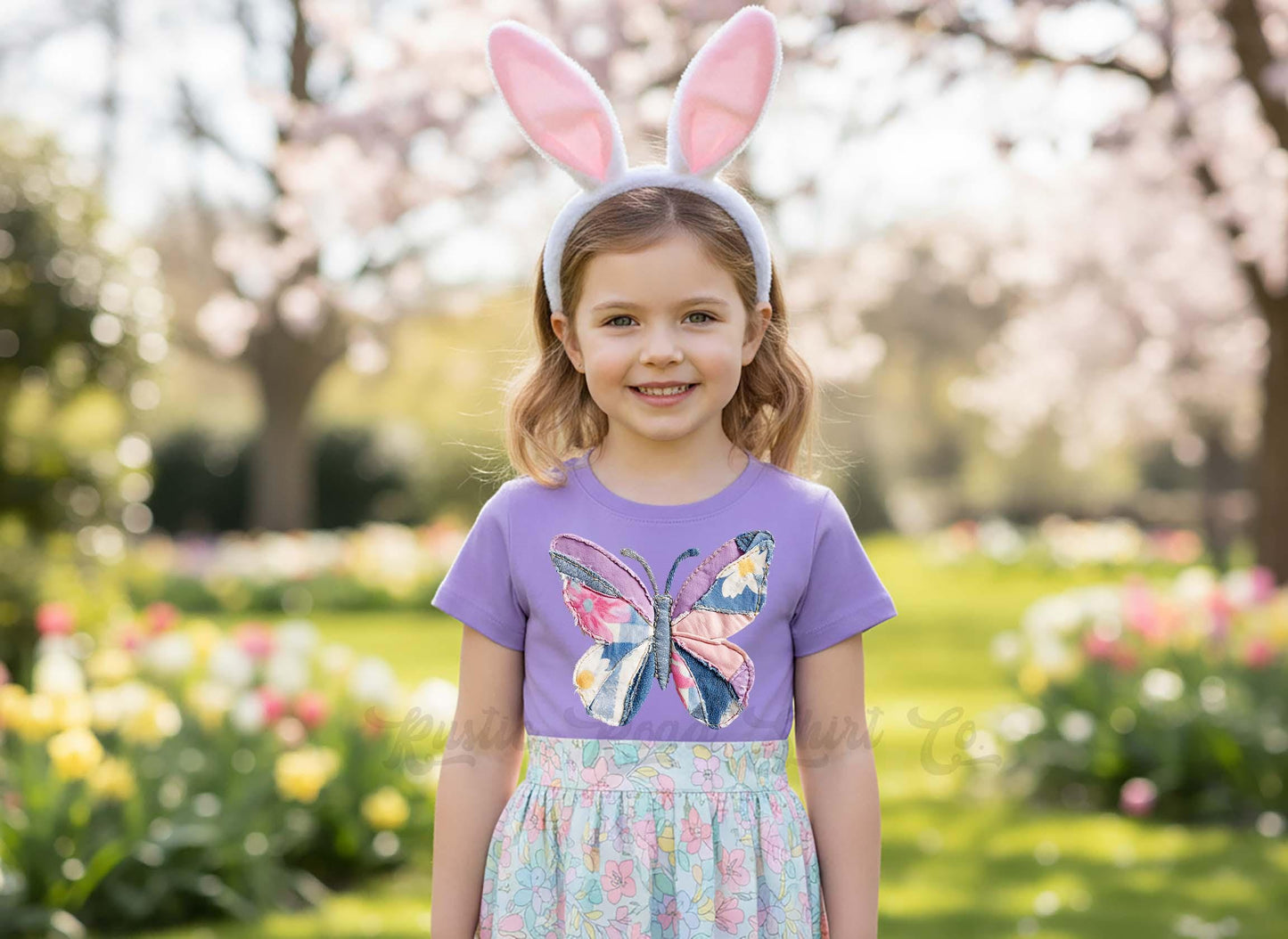Spring Butterfly Shirt, Girls Easter T-Shirt, Toddler Easter Outfit, Easter Basket Gift