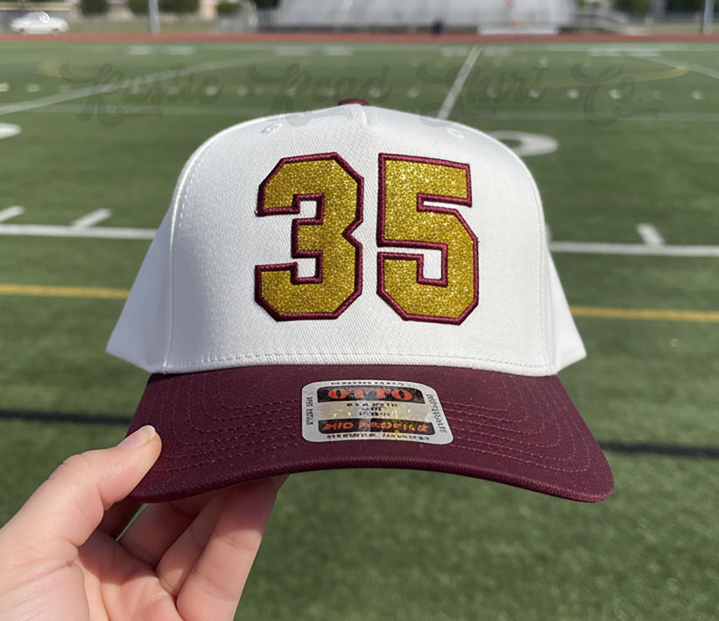 Custom Number Glitter Hat, Custom Embroidered Hat, Football Mom Trucker Hat, Embroidered Team Hat, Custom Trucker Hat