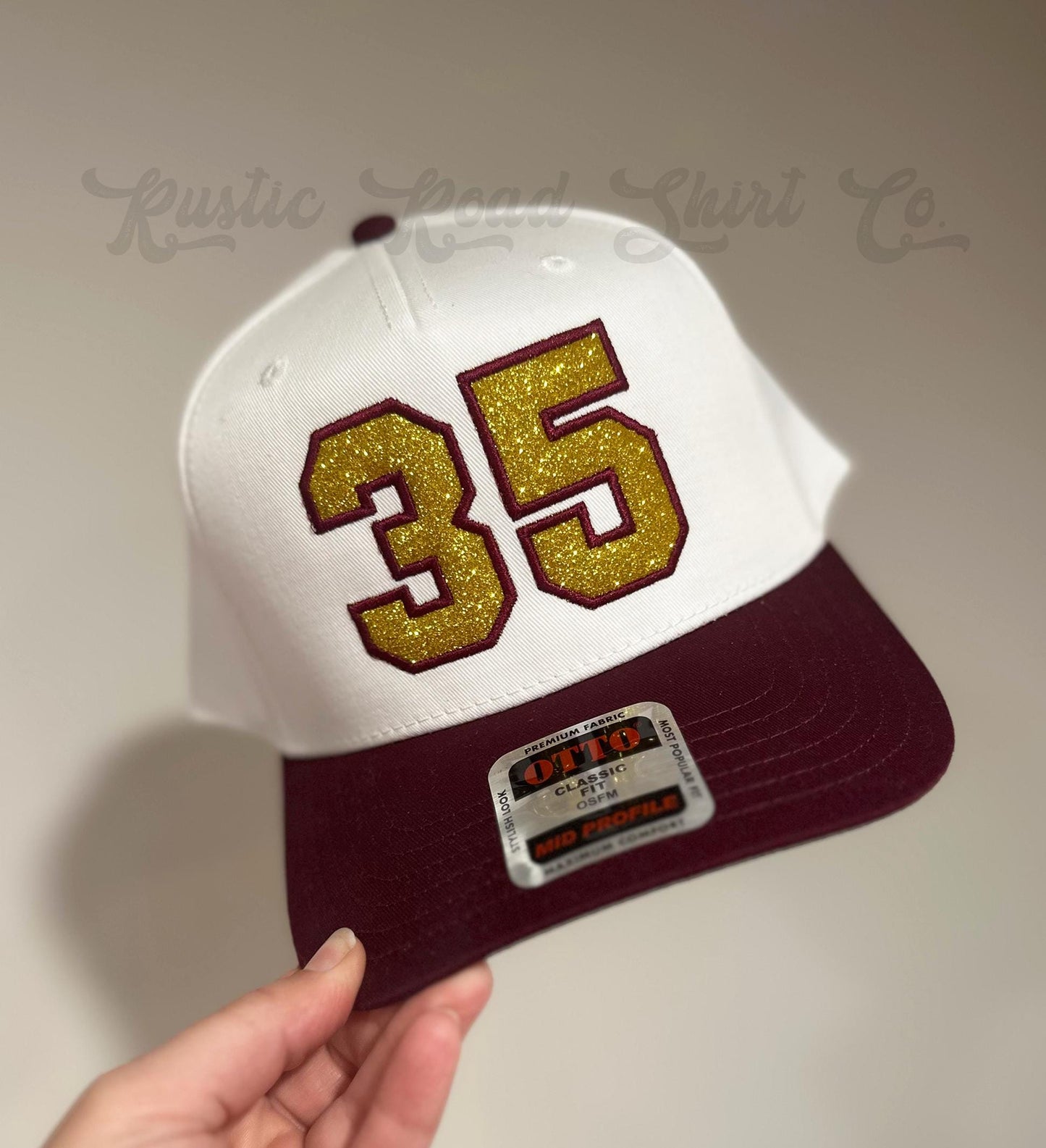 Custom Number Glitter Hat, Custom Embroidered Hat, Football Mom Trucker Hat, Embroidered Team Hat, Custom Trucker Hat